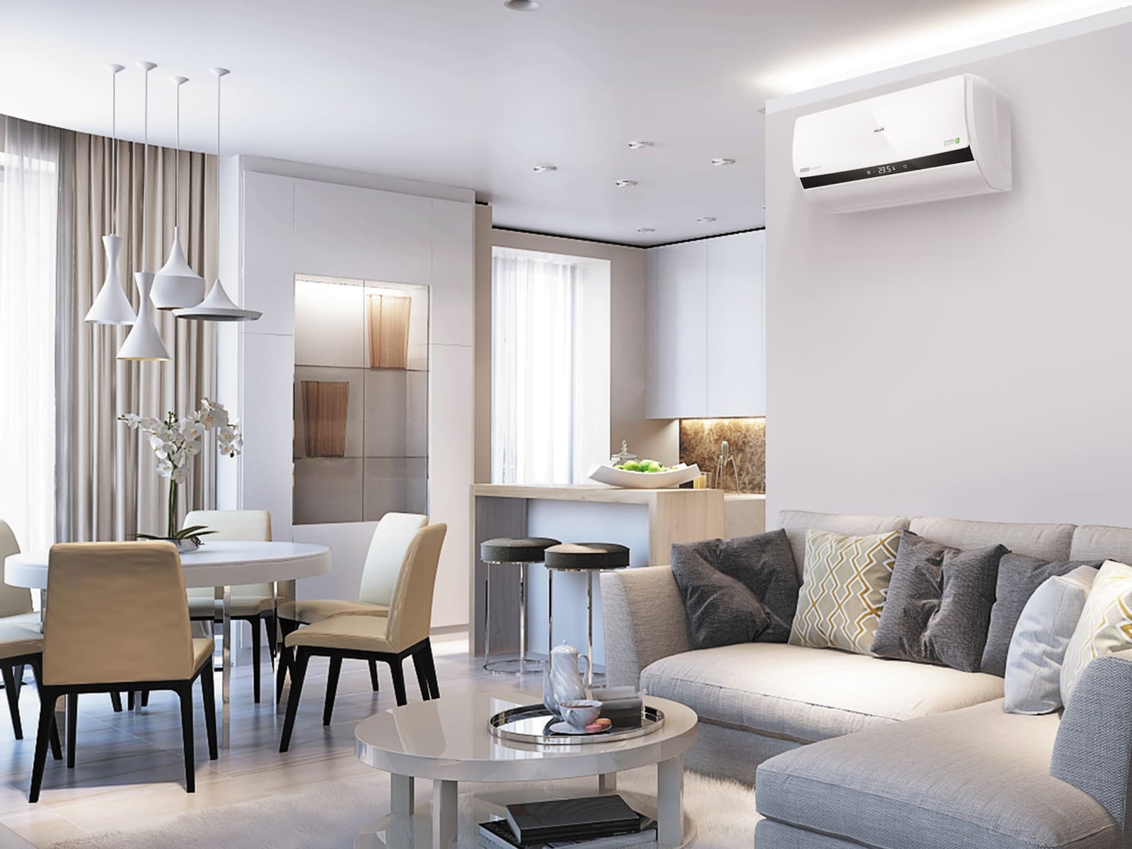 Настенный внутренний блок мульти сплит системы AUX AMWM-H12/4R1(L) (v2)